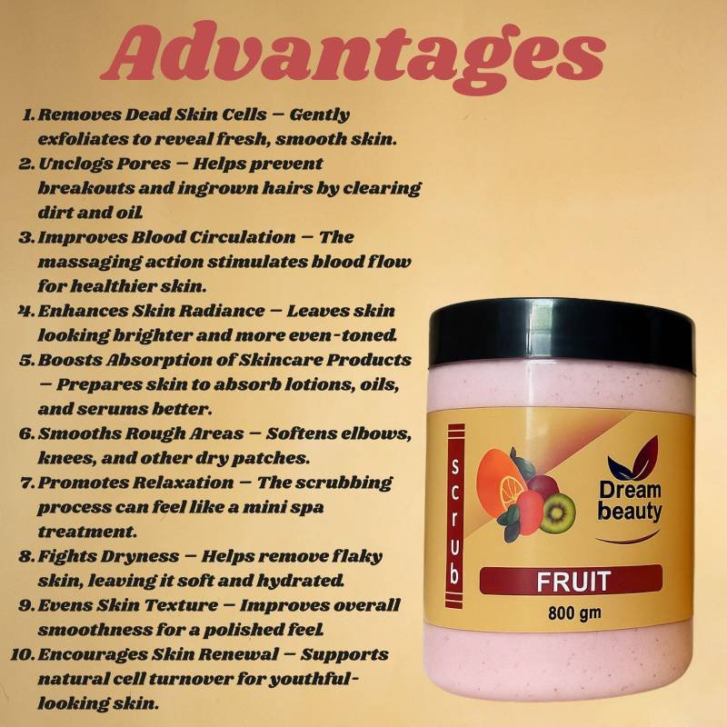 Herbal & Fruit Body Scrub - 800gm - Image 2