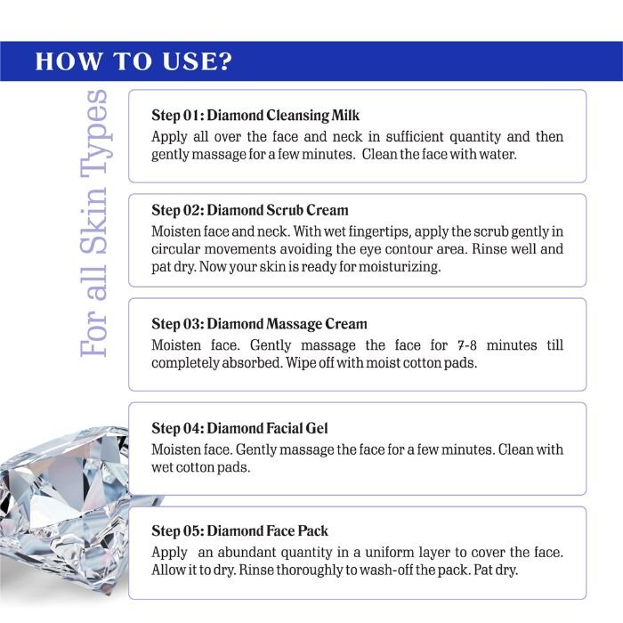 Fayseena Diamond Facial Kit - 500 Gm - Image 4