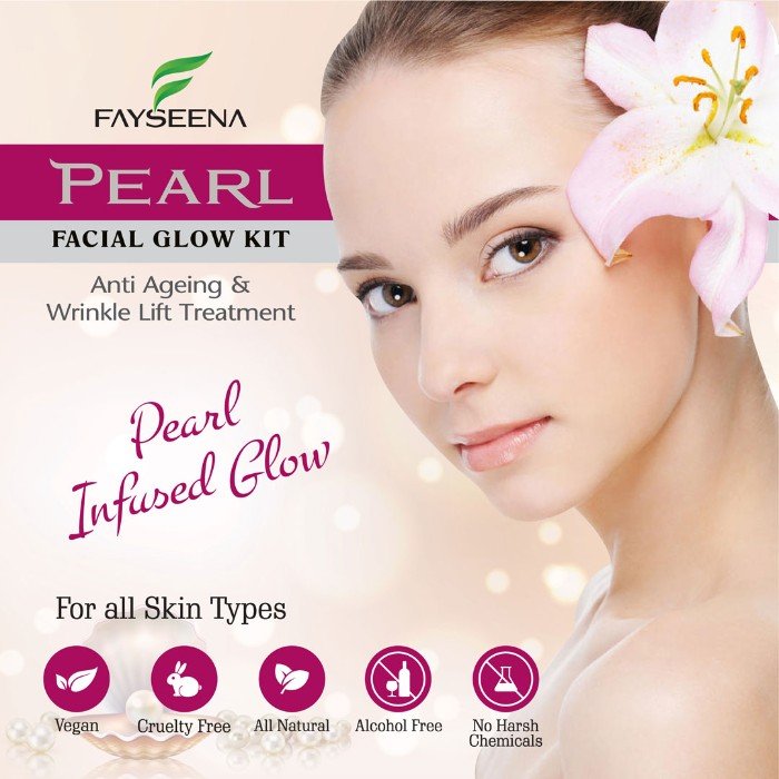 Fayseena Pearl Facial Glow Kit - 500 Gm - Image 2