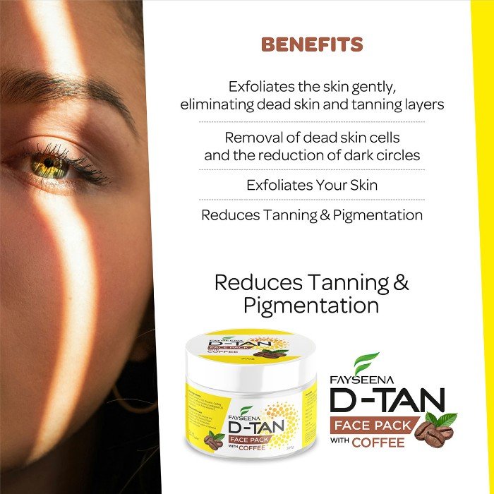 Fayseena D-Tan Face Pack with Coffee – 300g - Image 4