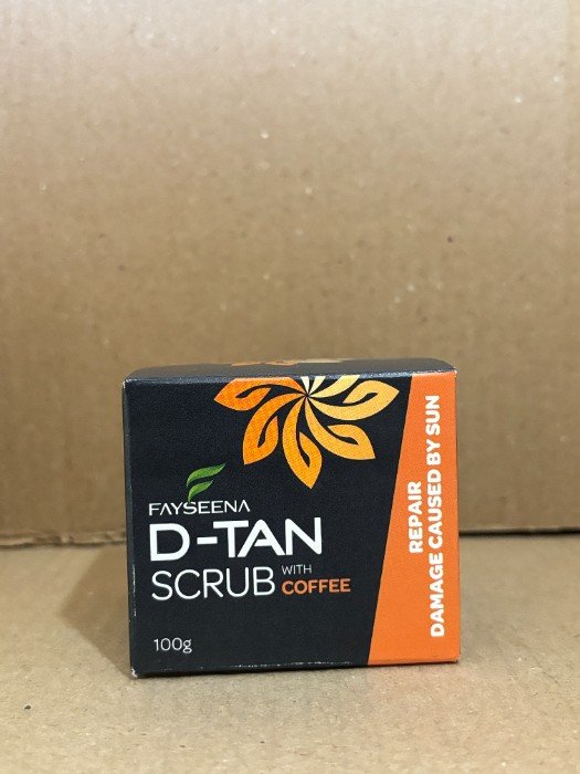 Fayseena D-Tan Scrub Face Pack with Coffee – 100g - Image 4