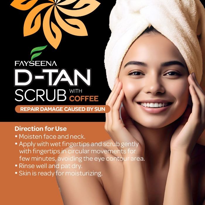 Fayseena D-Tan Scrub Face Pack with Coffee – 100g - Image 2
