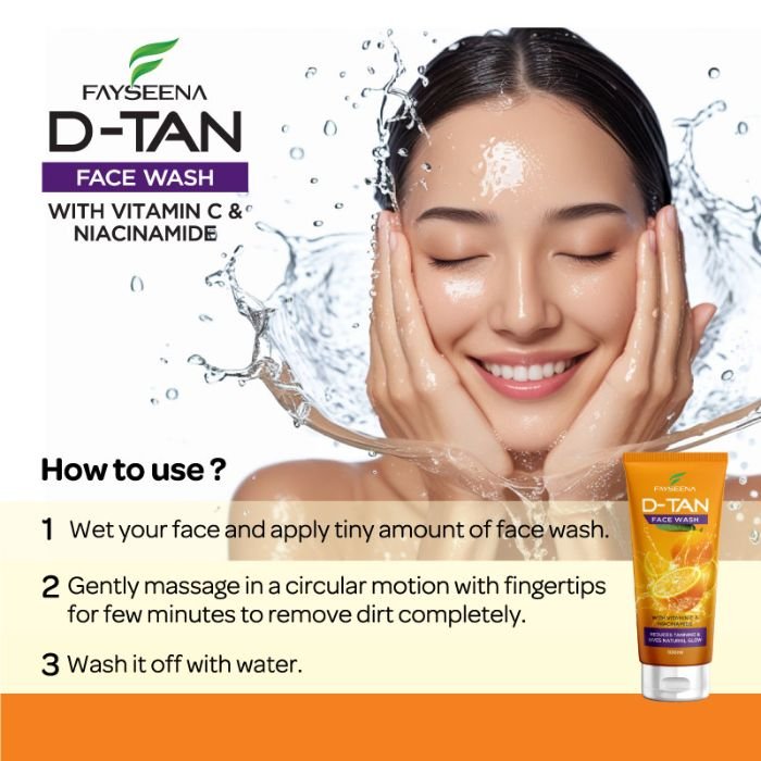 Fayseena D-Tan Face Wash – 100ml -(Pack of 2) - Image 4