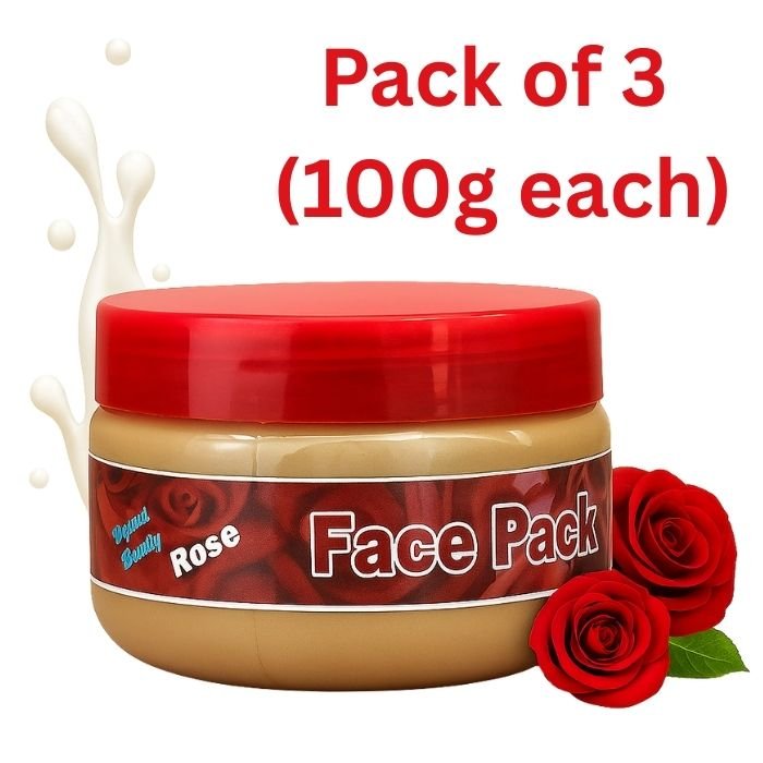 Dream Beauty Rose Face Pack | Pack of 3 (100g Each) - Image 2