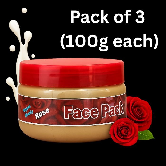 Dream Beauty Rose Face Pack | Pack of 3 (100g Each) - Image 3