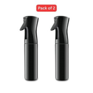 Pack of 2 Continuous Spray Bottles 300ml Each - Black