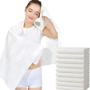 Disposable Bath Towels Pack of 20 – (20 x 40 Inches) , 45 GSM