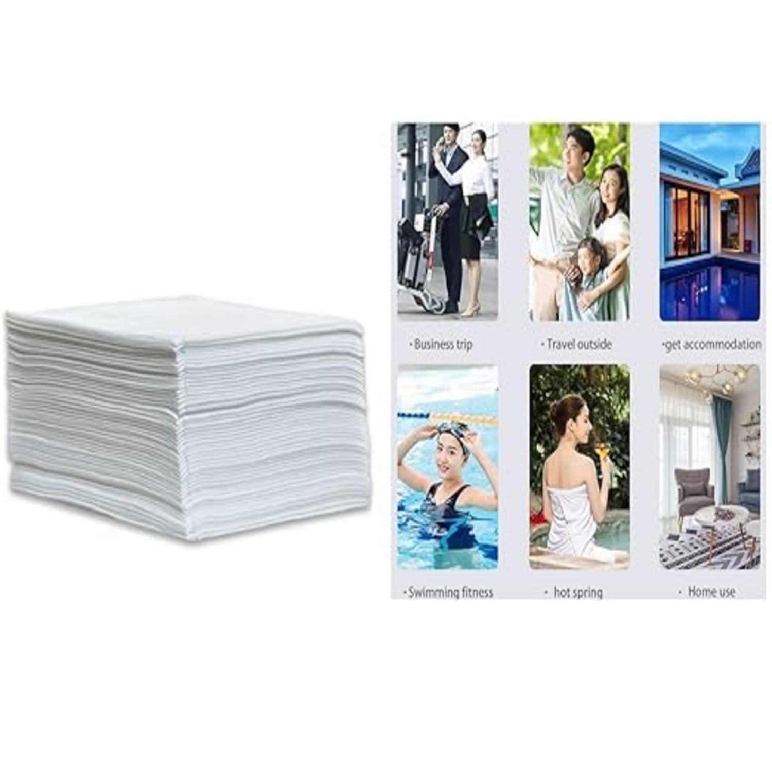 Disposable Bath Towels Pack of 20 – (20 x 40 Inches) , 45 GSM - Image 4