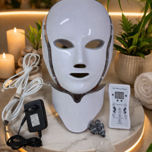 7 Color LED Face Mask with Neck Attachment & Remote